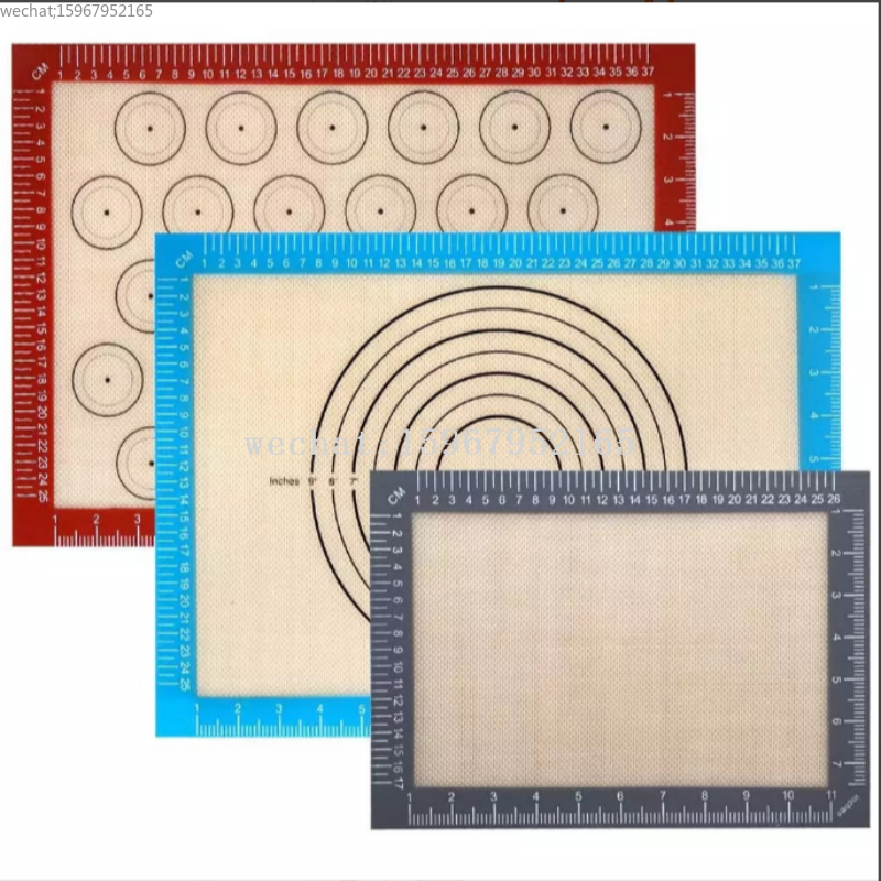 硅胶玻璃纤维垫隔热垫餐垫耐高温烘焙垫30*40/40*60CM可定制尺寸揉面垫硅胶防滑案板详情3