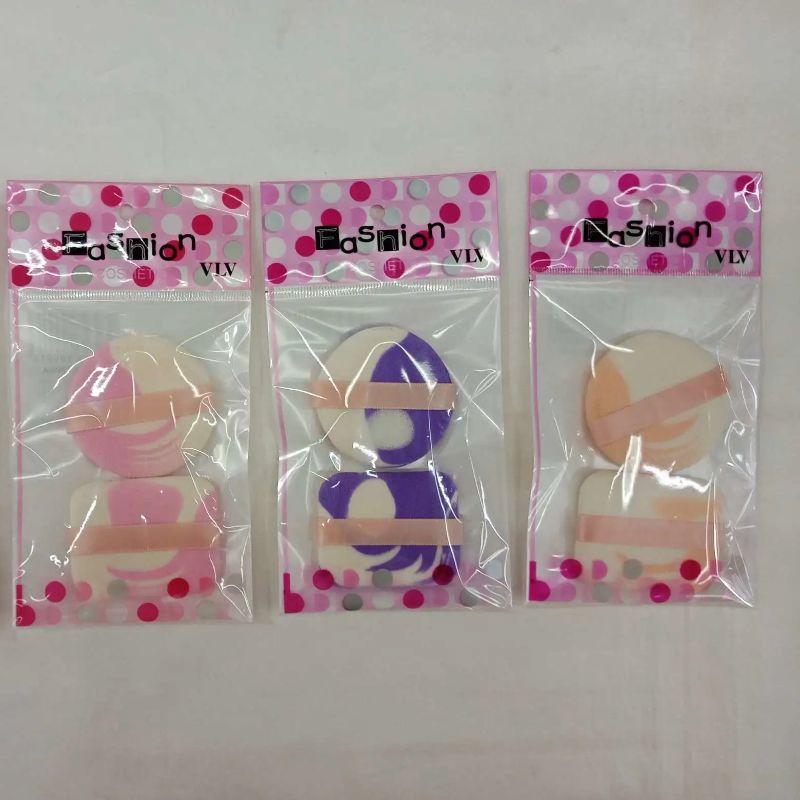 Mf-5# Powder Puff Cosmetic Products Skin-Friendly Air Cushion Bb Powder Puff Round Practical Edging Sponge Dry Powder Puff Factory Direct Sales