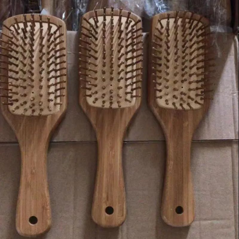 Bamboo comb massage comb, women's air bag comb, Korean version household durable massage small comb, air cushion comb Specification image