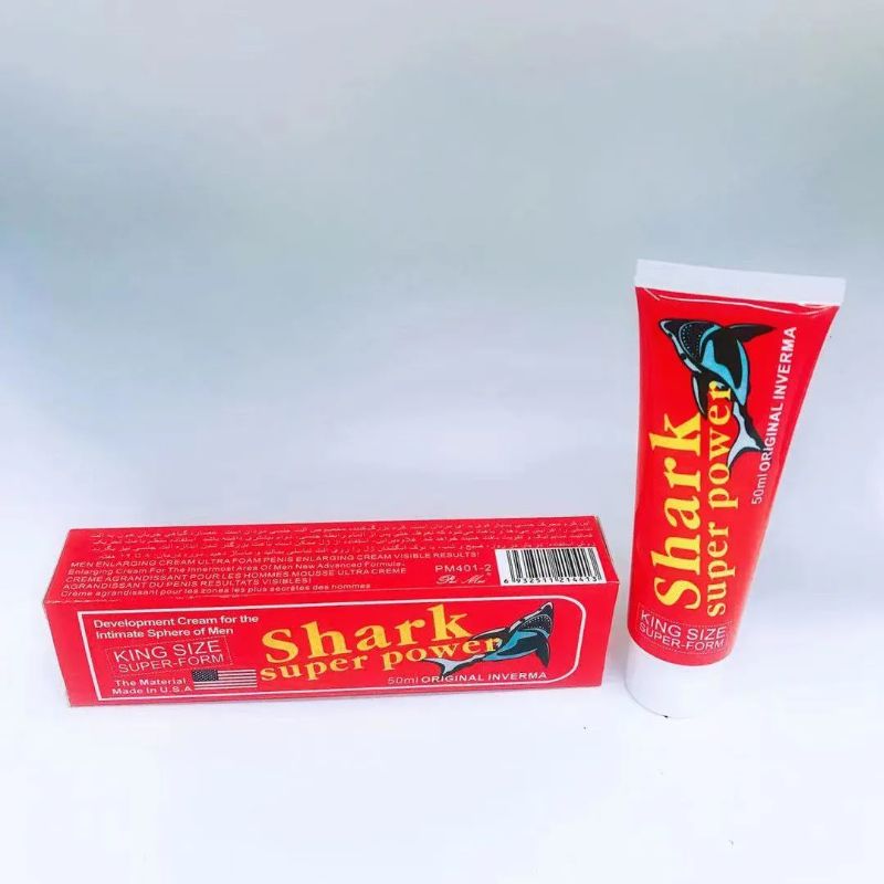 shark红色难用增大软膏外用产品出口批发外贸图