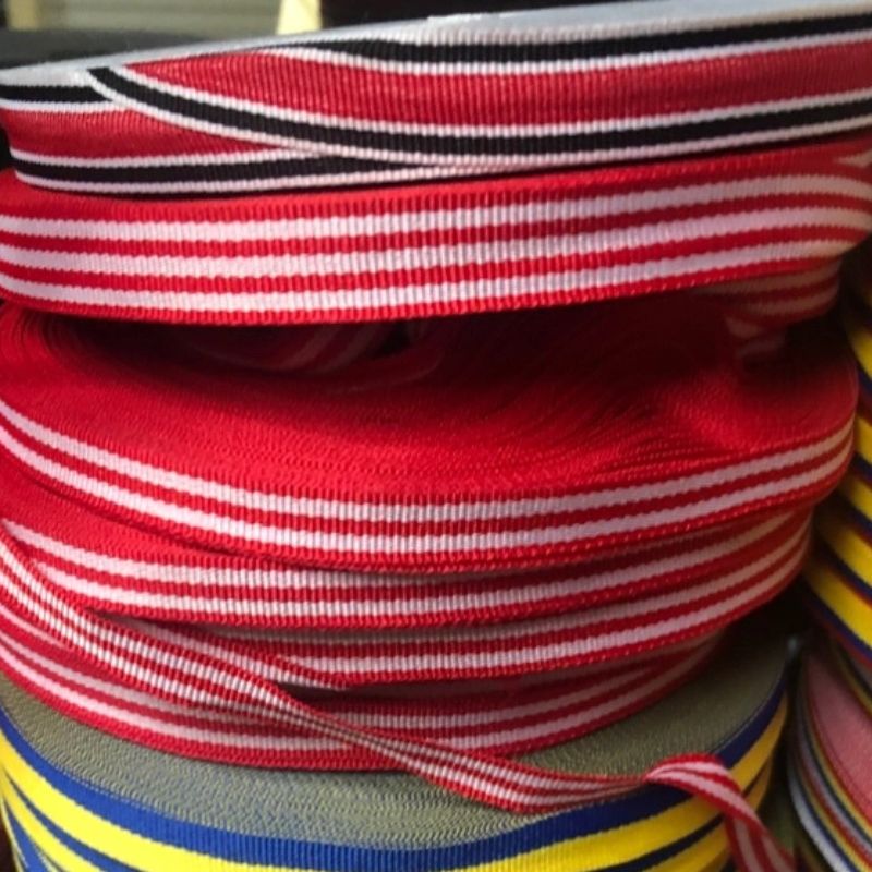 2cm webbing zipper tail, colorful eco-friendly new European standard polypropylene binding rope, plain weave webbing Specification image