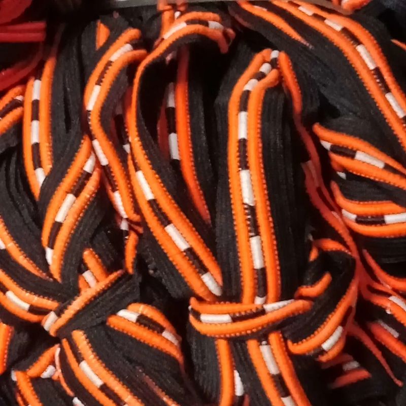 拉链43拉链尾巴 彩色 环保 新欧标 丙纶 捆绑绳 平纹织带图
