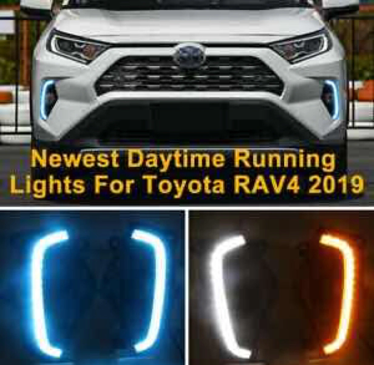 Professional production of Rav4 daytime running light dedicated auto and motorcycle parts with original factory quality pic 1