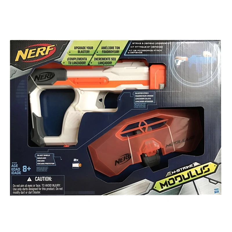 孩之宝 NERF modulus 模块枪组装 ECS-10 橙色透明防护盾详情1