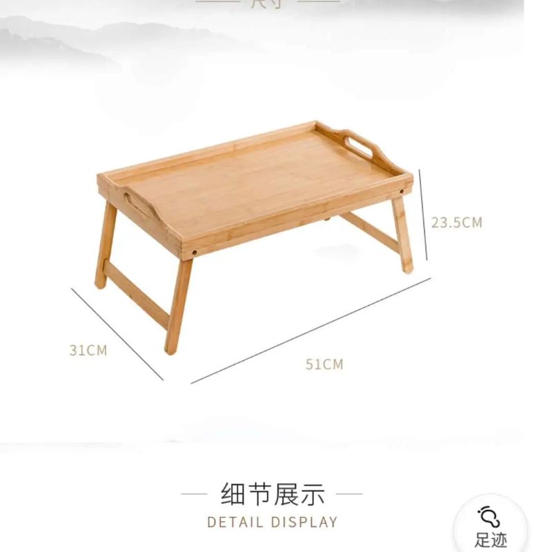 竹制品电脑桌迷你学习桌可折叠小桌详情图1