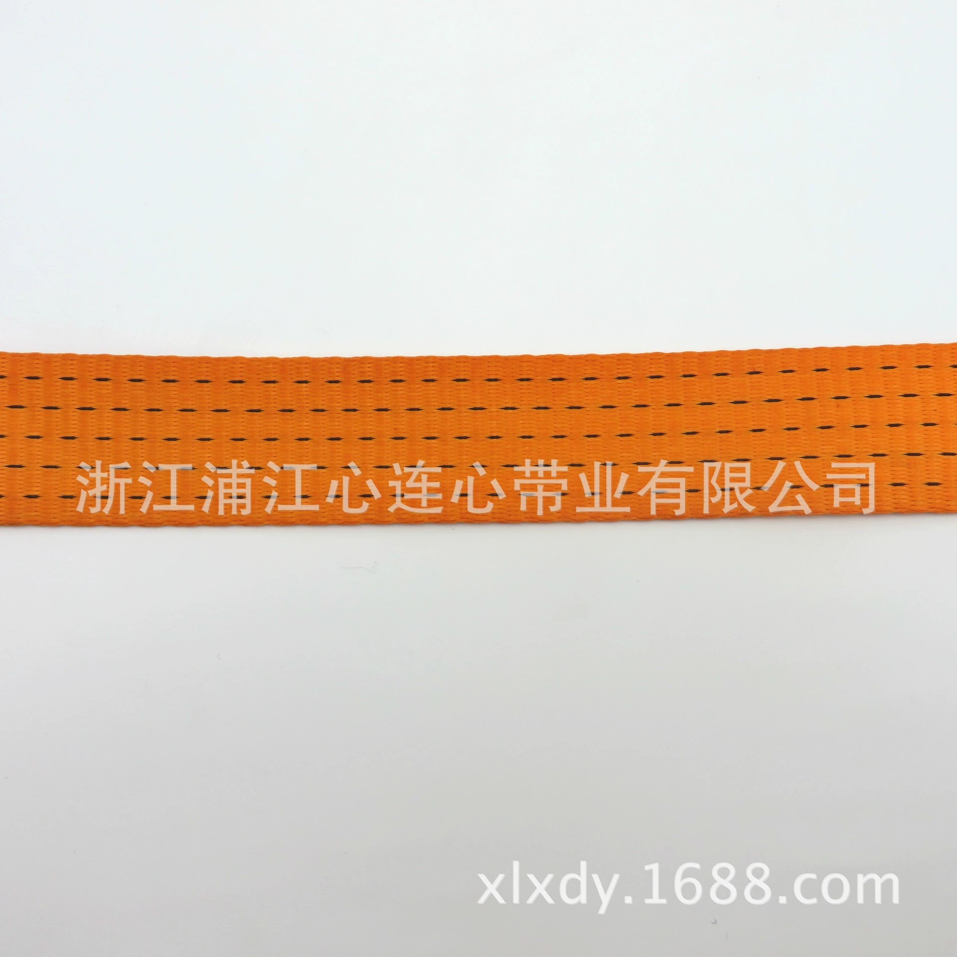 厂家定制工业涤纶织带高强涤纶1000D/1500D 5CM带黑线染色织带吊装带坯带捆绑带坯带家具搬运带