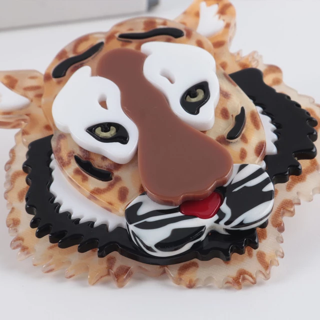 2025新款虎头欧美扩张胸针欧美胸针学生卡通胸针徽章衣饰亚克力胸针胸针徽章详情图4