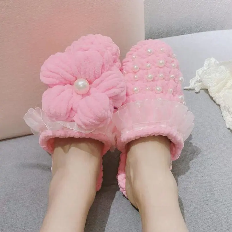 女式棉鞋实物图