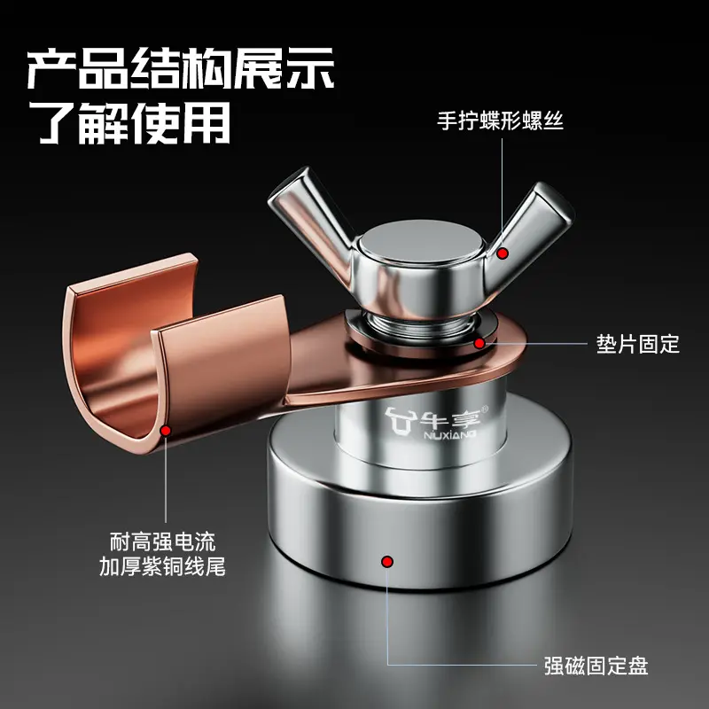 j8 ground wire grounding type high-temperature resistant welding machine strong magnetic head strong magnetic new grounding connection g3 full figure