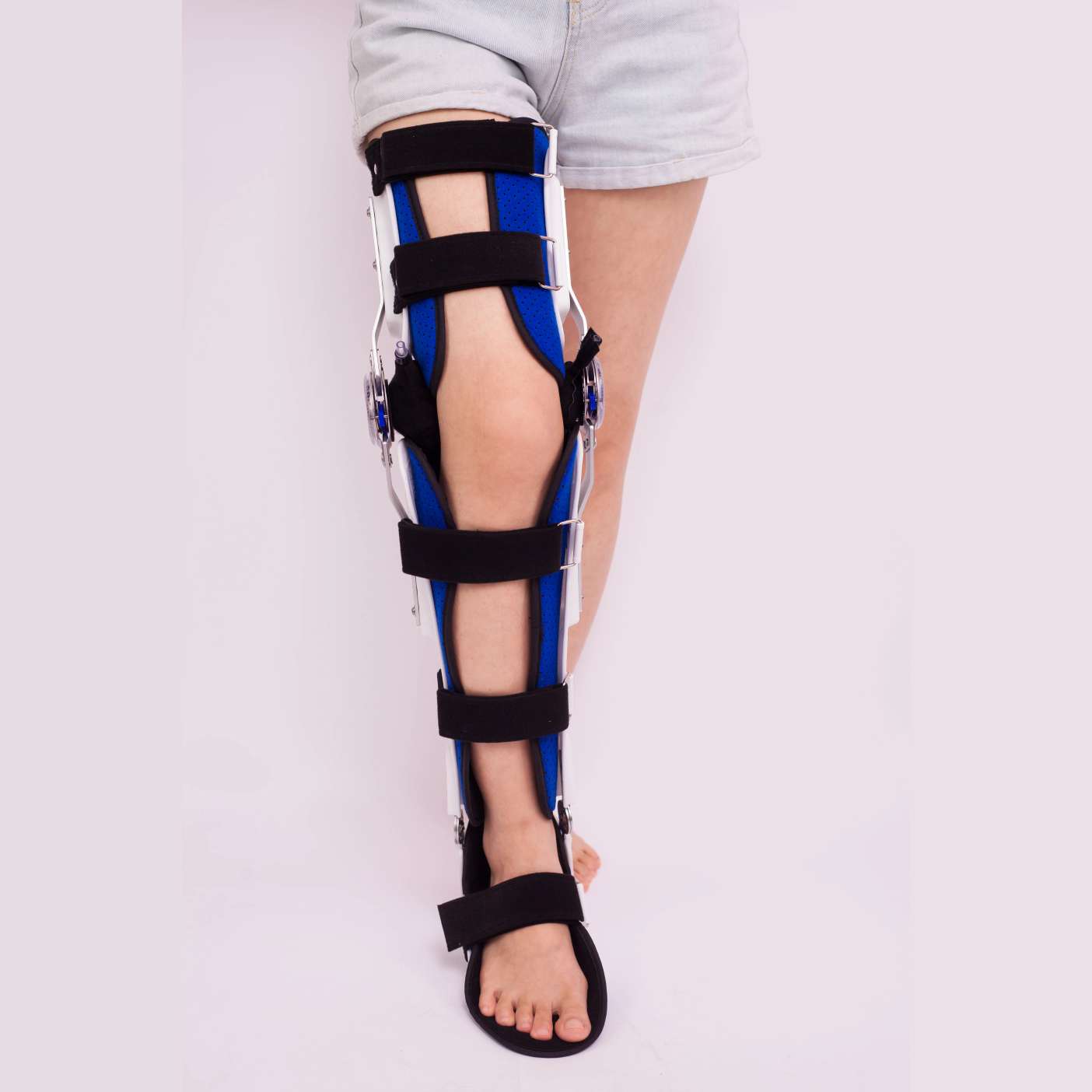 Medical physical therapy, suitable for both men and women, adjustable fixed articulation, knee, ankle and foot joint, leg support, fixed bracket, orthosis detail image 4