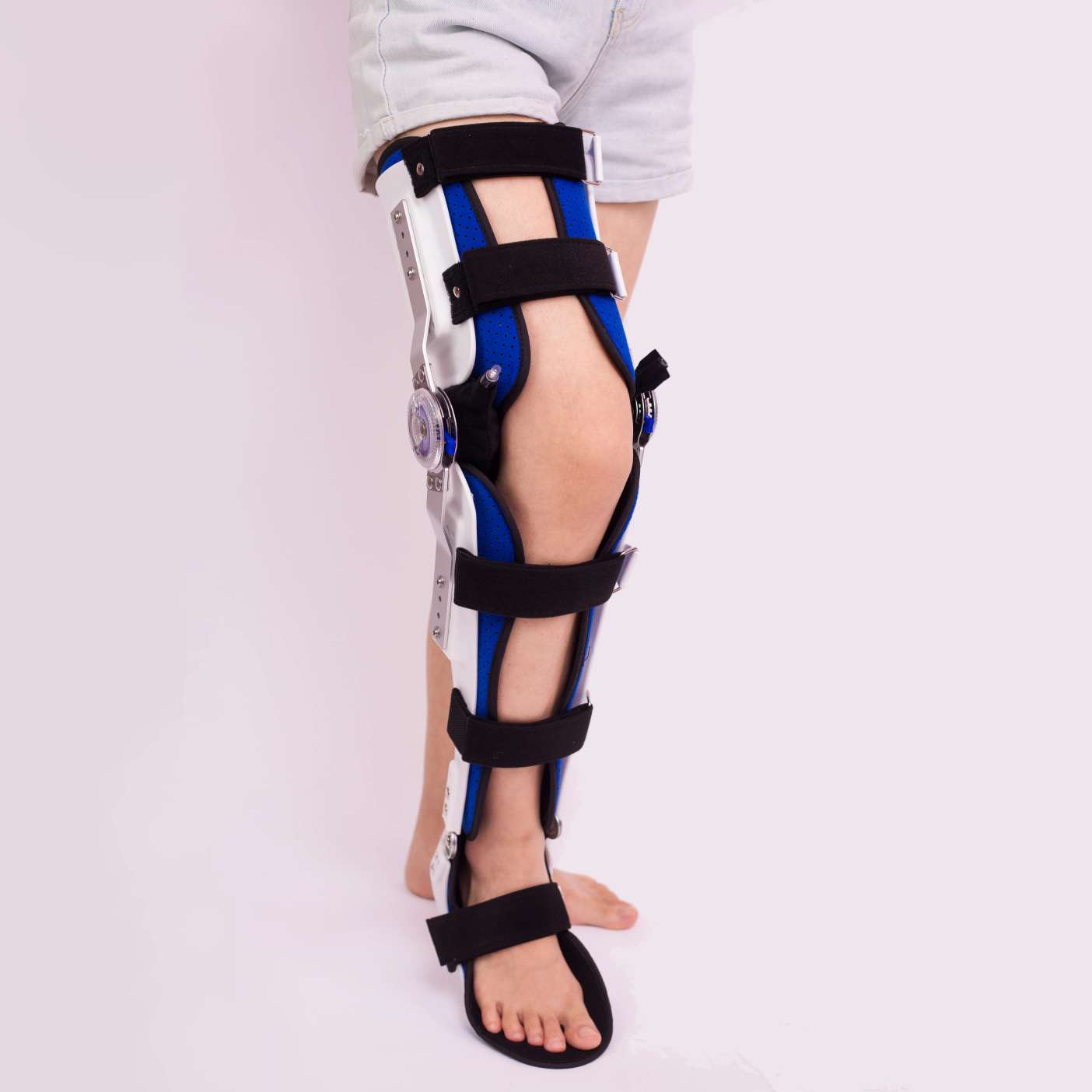 Medical physical therapy, suitable for both men and women, adjustable fixed articulation, knee, ankle and foot joint, leg support, fixed bracket, orthosis detail image 2