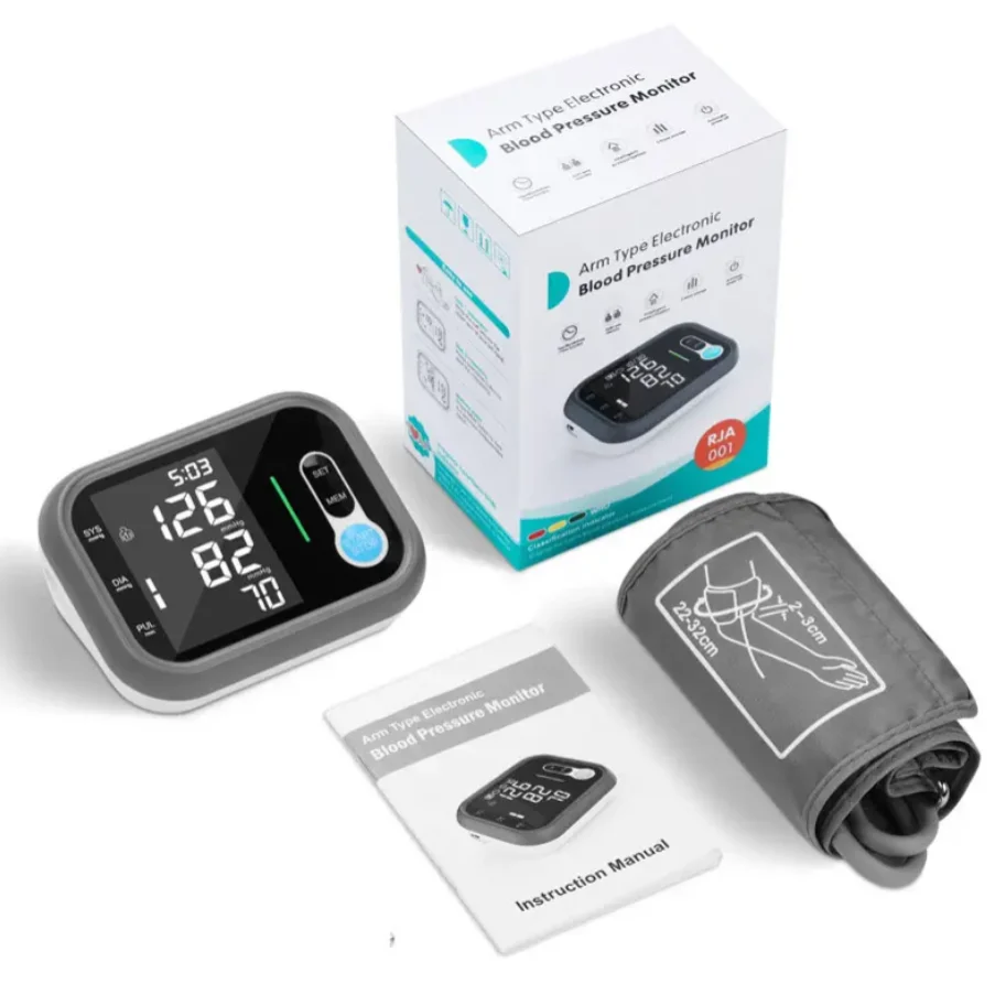 Medical CE upper arm automatic digital bp, pulse and heart rate monitor, blood pressure monitor, tensiometer