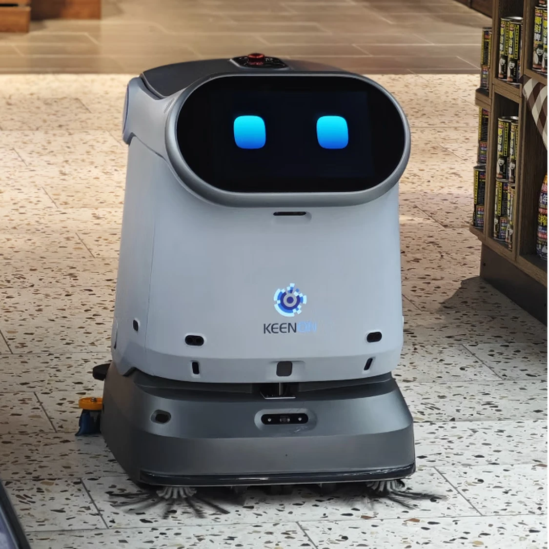 The grey sweeping robot intelligently plans obstacle avoidance, suction and mopping in one, and is fully automatic for household cleaning details Picture